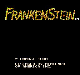 Frankenstein - The Monster Returns (USA) Title Screen